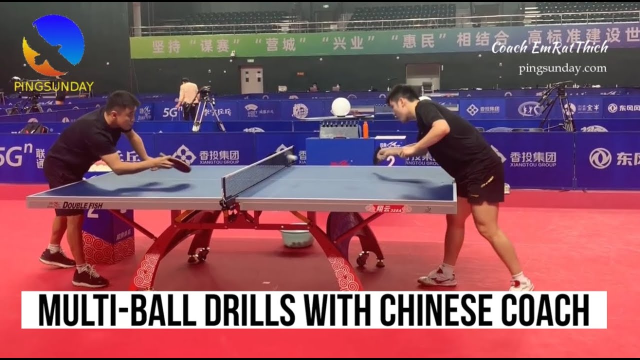 How the Chinese Coach Does the multiball exercises YouTube