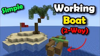 Minecraft: How to Make a Working Boat (2-Way) [RedCD]