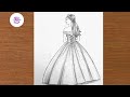 A Beautiful Princess Girl Drawing || Pencil Drawing Tutorial || Girl Drawing Easy Step by Step