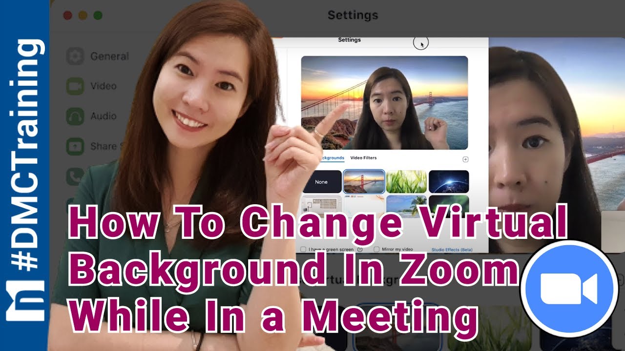 How to Change Virtual Background in Zoom While in meeting | Zoom | Webinar  Tutorial - YouTube