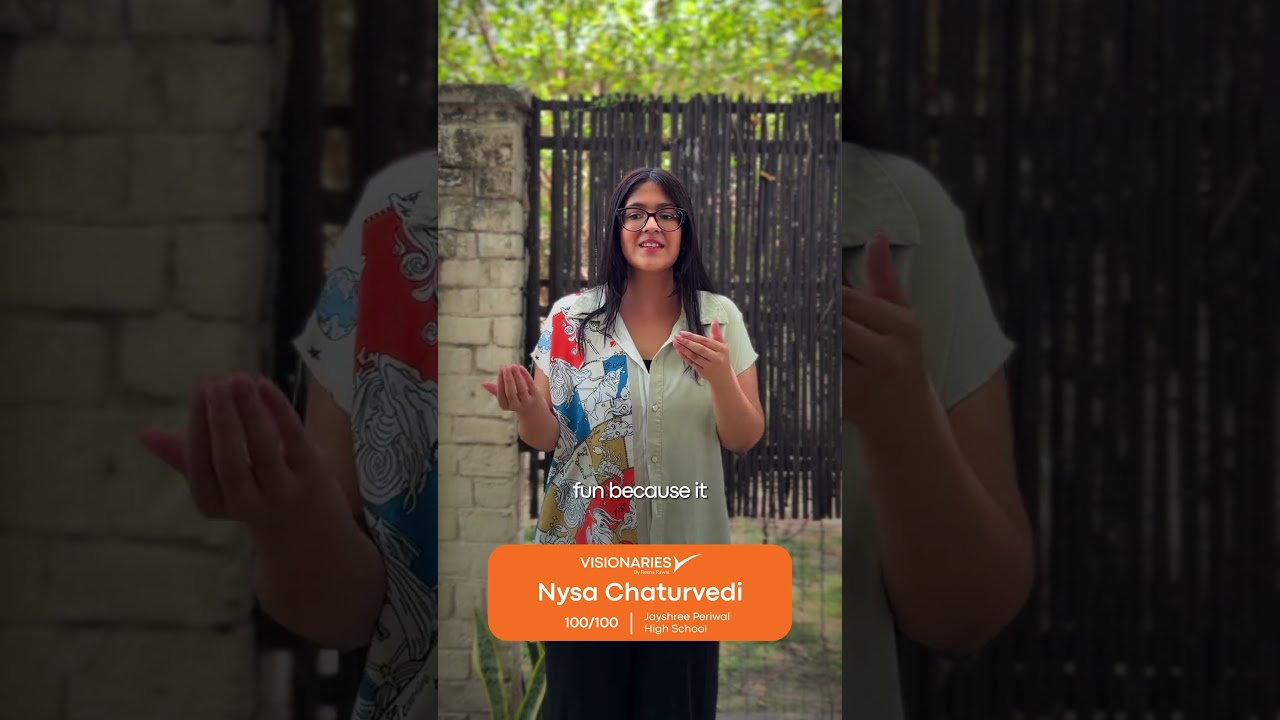 Nysa Chaturvedi — 100/100 in CBSE Class 10 Science