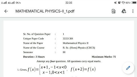 Mathematical Physics -II Question Paper (MP-2) | Semester III | OBE | University of Delhi #du