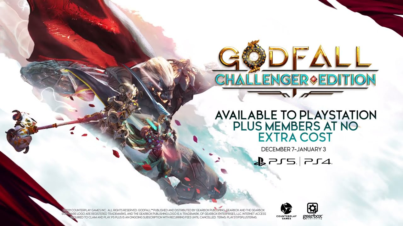 Jogos mensais PlayStation Plus de dezembro: Godfall: Challenger