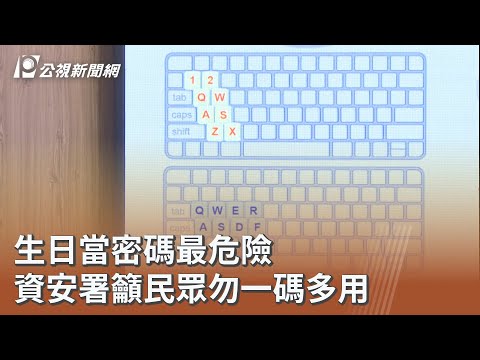 生日當密碼最危險 資安署籲民眾勿一碼多用｜20260112 公視午間新聞