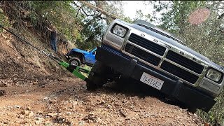 SUPER Sketchy offroad recovery on a cliff!