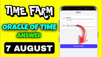 Time Farm Answer Today | Time Farm Oracle Of Time 7 August | Time Farm Answer