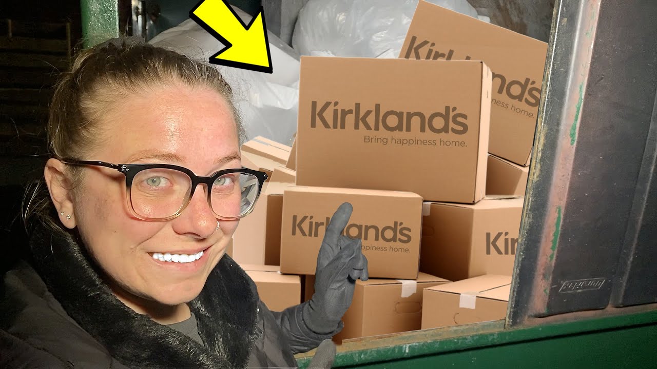 KIRKLAND'S EMPLOYEE'S PACKED THEIR DUMPSTER FULL ! *AND WE TOOK IT ALL