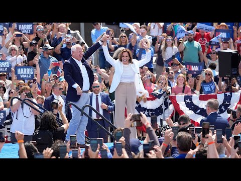LIVE: Harris and Walz speak at campaign rally in Arizona