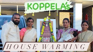 “A New Chapter Begins: KOPPELA Lavanya & Naresh’s Housewarming Celebrations in #Australia’’