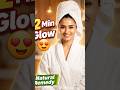 2 Min 😱 Glow Secret 😍 | Natural Face Pack #shorts #skincare #viral #trending #trend