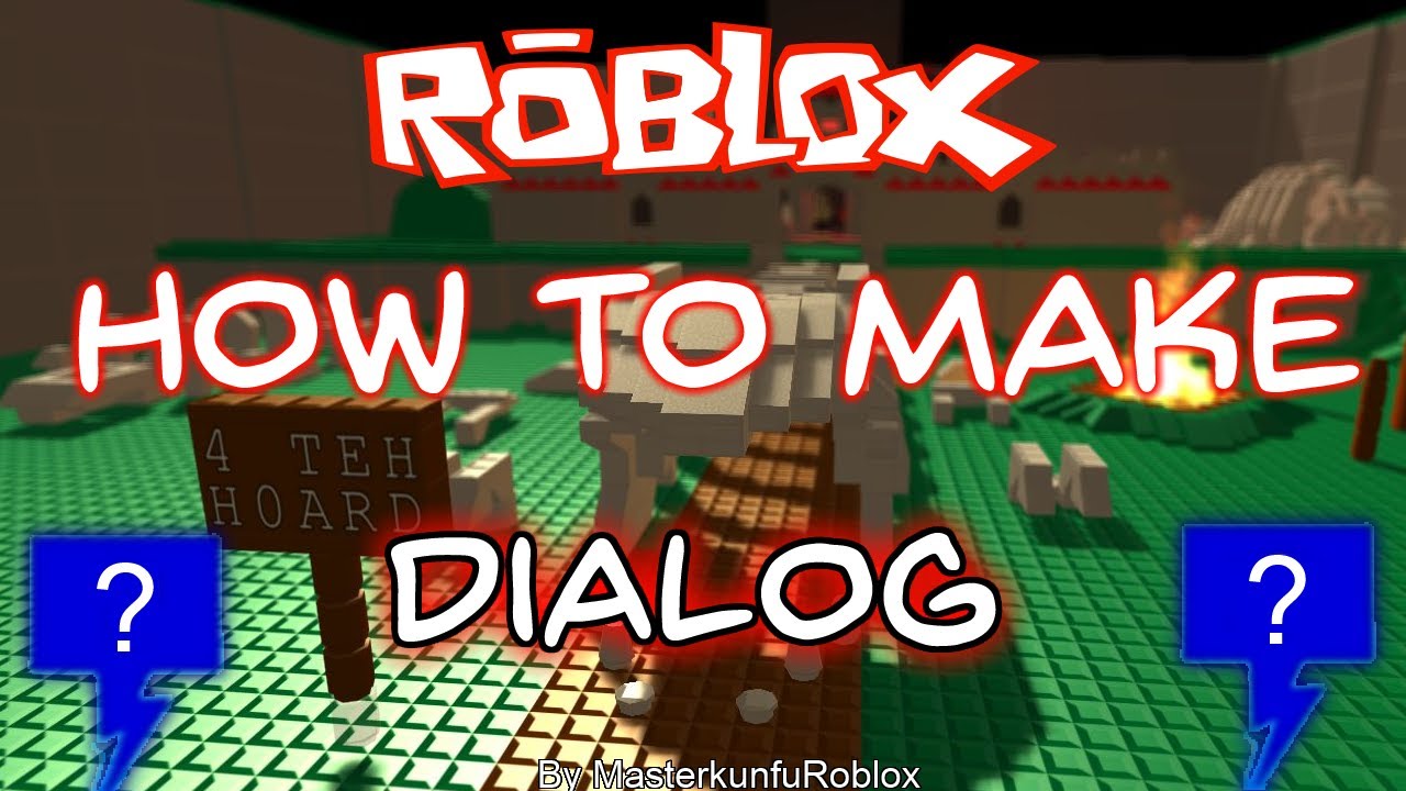 how to make dialogue in roblox