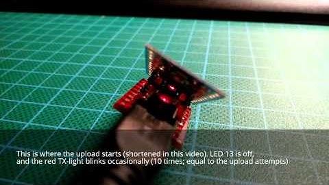 The blinking LED13 on Arduino Mini Pro - not in sync & programmer not responding