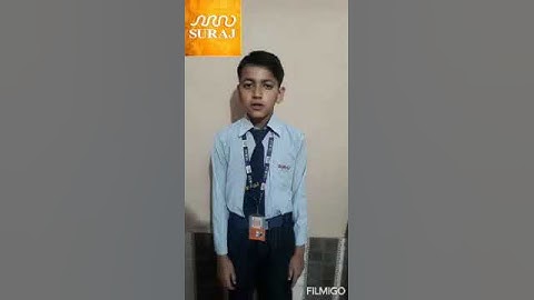 Bhavishya a student of Class 6th from Suraj School Rewari  Topic- Myself