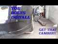 Infiniti G37 rear toe bolts install how to