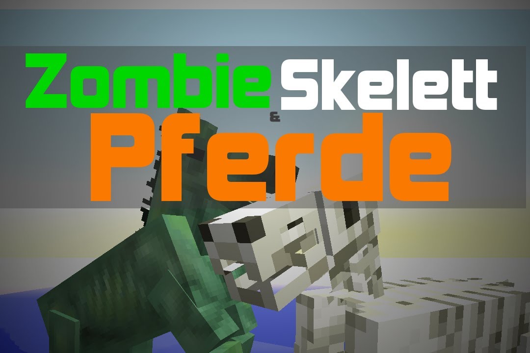 Skelett und Zombie Pferde in VANILLA Minecraft [Deutsch/HD 
