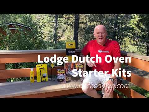 Lodge Cast Iron Camp Dutch Oven Starter Kit 