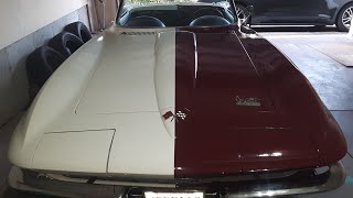 1966 Corvette  $50 Rustoleum Paint Job  Rollers and Spray Cans!