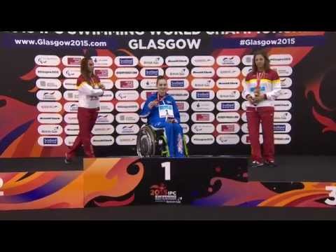 Women's 100m Butterfly S9 | Victory Ceremony | 2015 IPC Swimming World Championships Glasgow