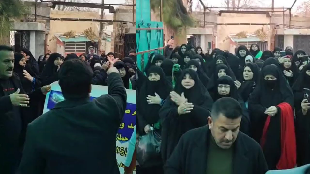 كارثه شاب دخل يقرا بنص النسوان خلاهن يلطمن بكل قوتهن نون وياج زينب من ...