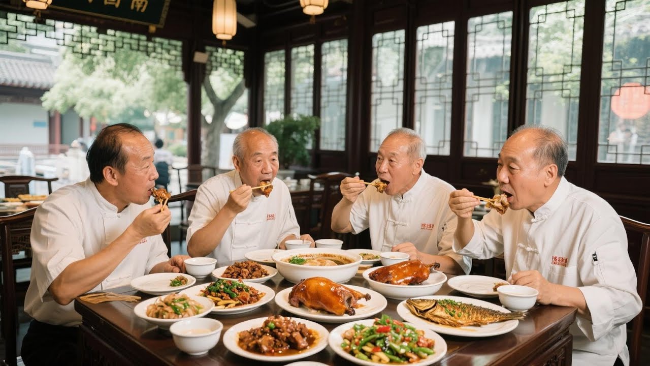 新街口79吃鸡鸭鱼肉，酥脆脱骨的烤鸭搭配椒麻鱼，金陵饭店老厨师都认可【舟小九】
