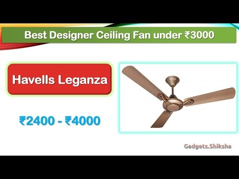 Designer Ceiling Fan under 3000 Rupees (हिंदी में) | Havells Leganza