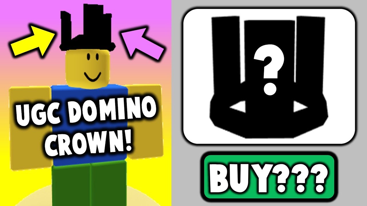 There Is A New Ugc Domino Crown Leaked Youtube - buying a domino crown on roblox youtube