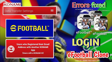 eFootball clone Data transfer| How to do it in 3 easy steps
