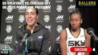 Kia Nurse & Ariel Atkins: Chicago Sky Postgame Presser | vs. Golden State Valkyries | 06.27.25