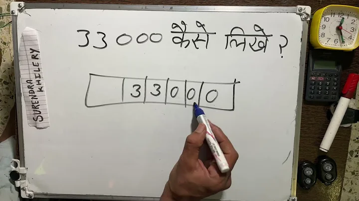 33000 kaise likhate hain | Thirty three thousand only | 33,000 Spelling hindi english | Hindi