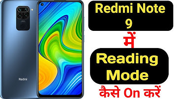 How to enable reading mode in Redmi Note 9 || Redmi Note 9 me reading mode kaise enable kare ||
