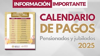 Publica ISSSTE Calendario de Pagos 2025 a pensionados y jubilados Pensiones ISSS