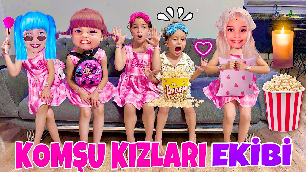 KOMŞU KIZLARI EKİBİ VE KUZEY ELİF GECE SABAHLAMACA !!