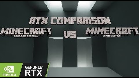 Minecraft Bedrock vs Minecraft Java rtx comparrison