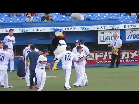 試合前のウォーミングアップ