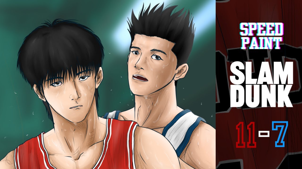 Send Oh Rukawa Speed paint - SLAMDUNK(FA) rukawa&sendoh - YouTube