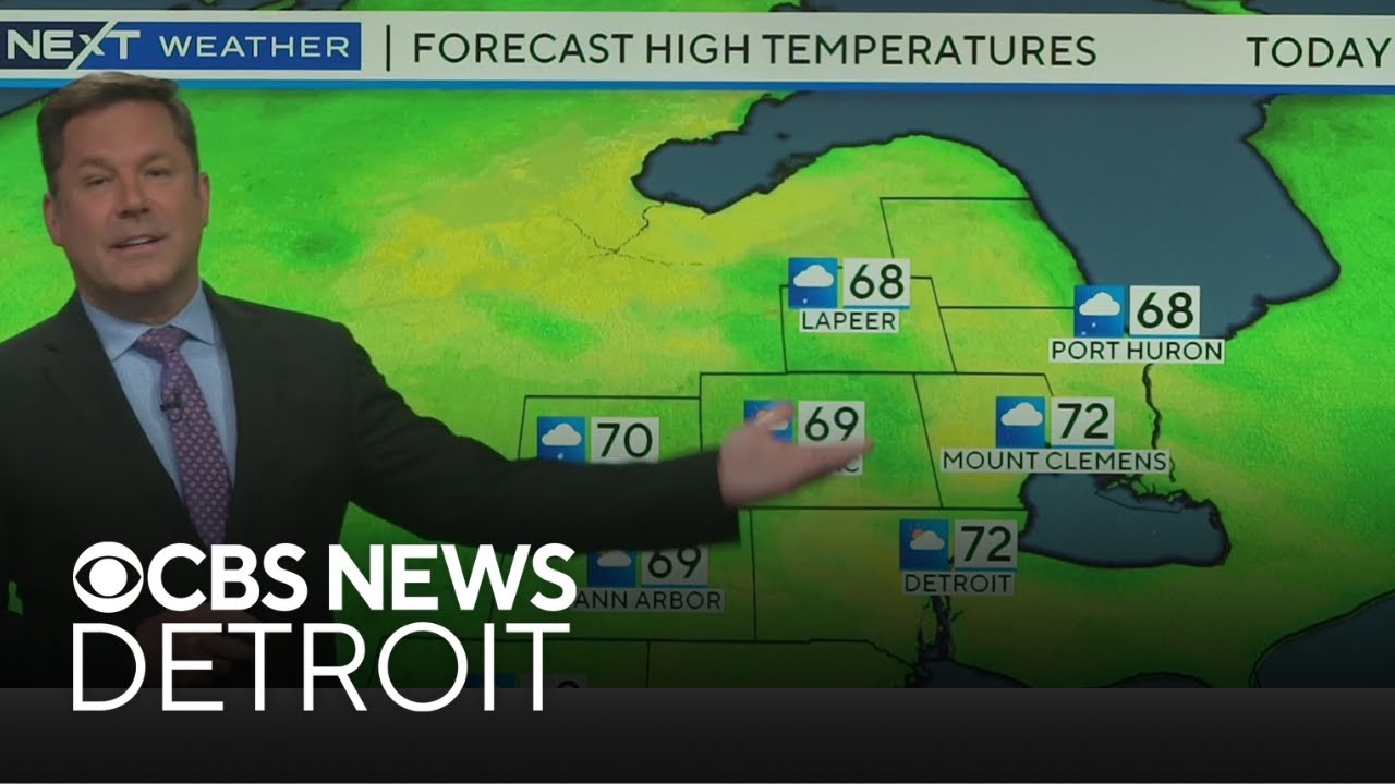 Scattered rain expected throughout the day in Southeast Michigan - YouTube