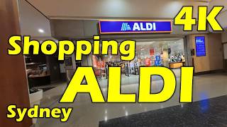 Shopping Aldi, Westfield Eastgardens, Sydney, Australia - 4K