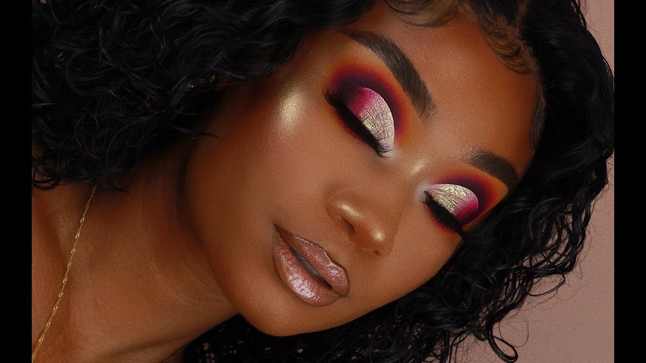 Wavy Summer Bob + Half Cut Crease Makeup Look | Beauty ...