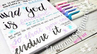 How to Journal Scripture | Creative Journaling Ideas | Journal Scripture with Me