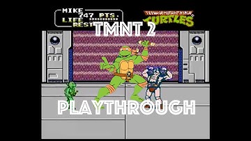 TMNT 2: The Arcade Game - NES Playthrough (Solo Run, No Cont.)