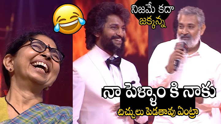 నిజమే కదా జక్కన్న🤣🤣👌 | SS Rajamouli Superb Funny Speech At Hit 3 Pre-Release Event | Nani | APA