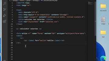 create calories calculator web app part 1