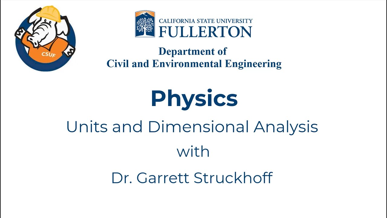 Units and Dimensional Analysis - YouTube