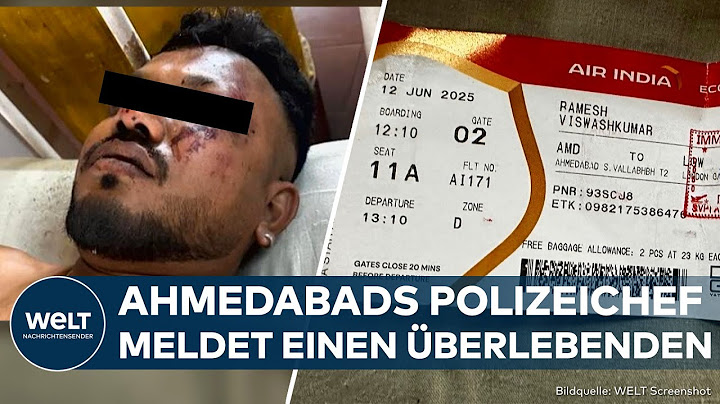 FLUGZEUGABSTURZ IN INDIEN: Ahmedabads Polizeichef meldet einen Überlebenden