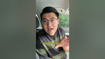 When driving in the rain, don