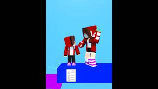 JJ connect School vs Home 😁 - MAIZEN Minecraft Animation #shorts