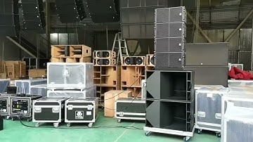 Kiva 460 single 10” line array speaker & P181SP active 18” subwoofer #linearray #proaudio #livesound