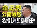金正恩「手遅れになる前に出ていけ!」副総理を名指しで排除