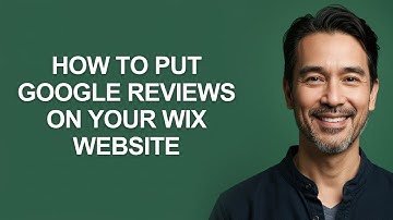 How to Put Google Reviews on Your Wix Website - KevinHowTo