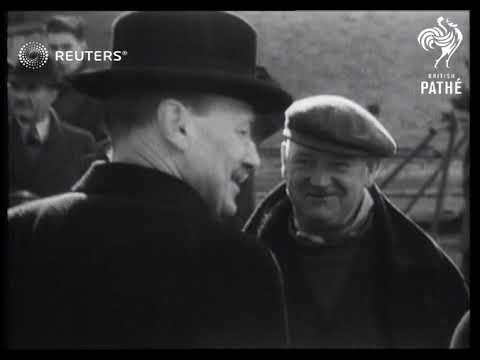 Festival Of Britain 1951: Preparations: Prime Minister At Site (1951)